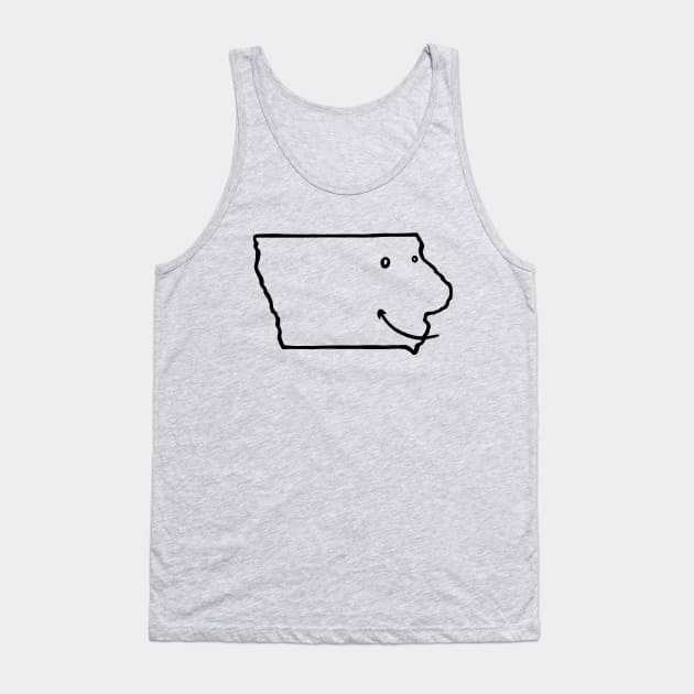 Smilin' Iowa Tank Top by stuffbrawl